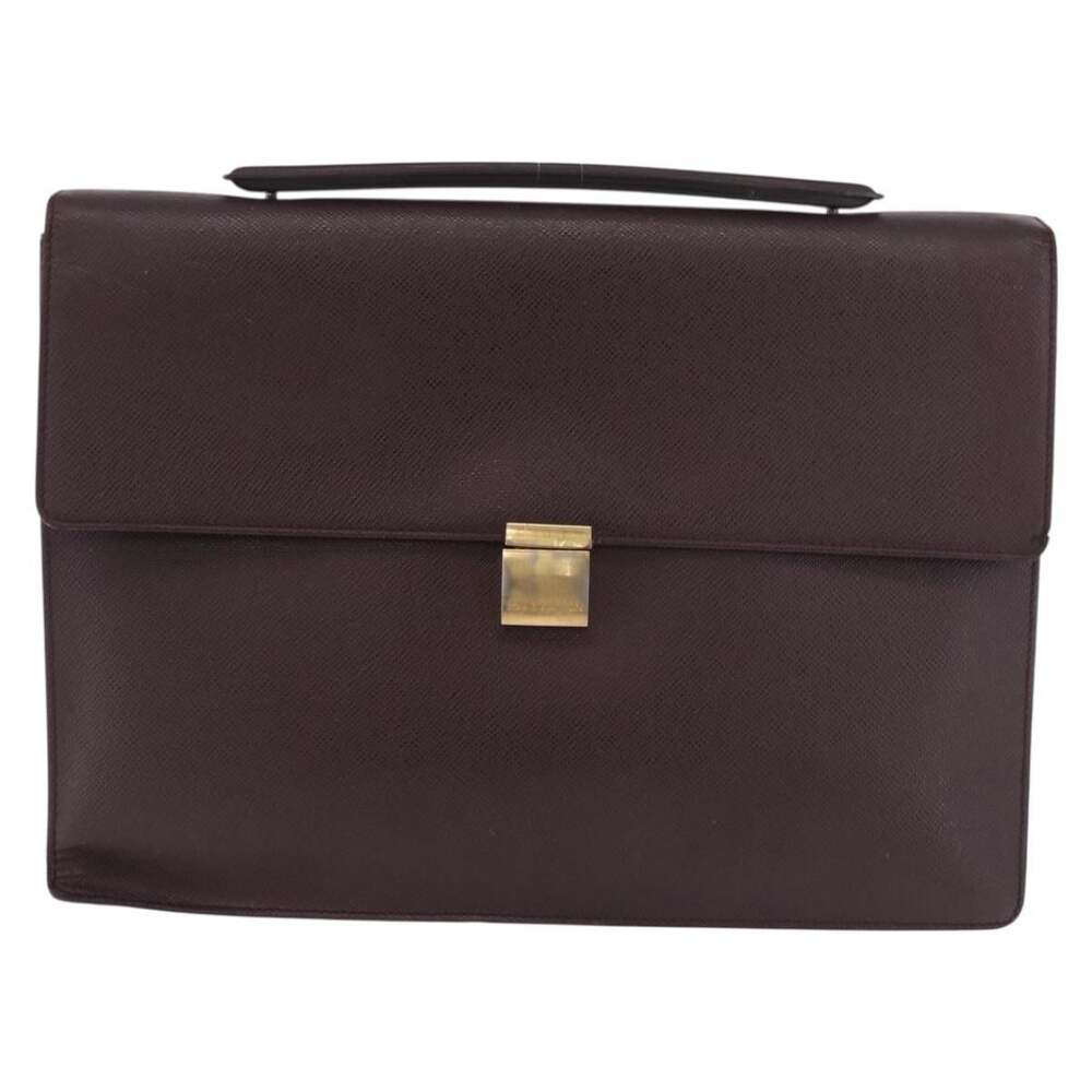 Louis Vuitton Taiga Porte Documents Angara Business Bag Red